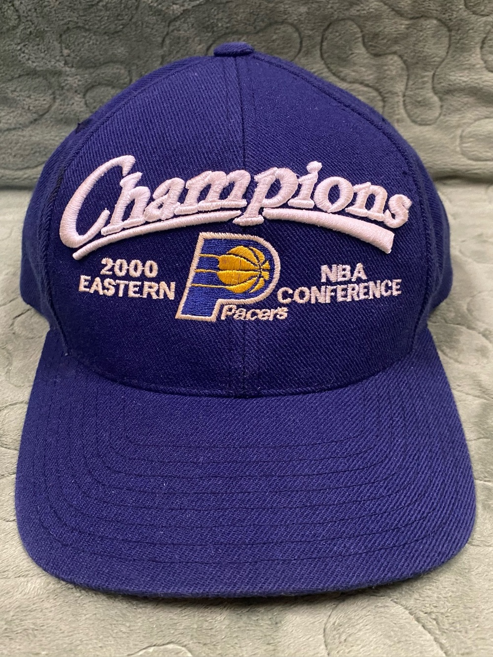 VTG Indiana Pacers Hat Cap NBA Basketball Snapback 2000 Conf Champions, Puma